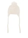 Шапка-ушанка с помпоном LARANJINHA, нейтральный - фото