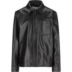 LOEWE Свободная кожаная рубашка, Black - фото