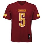 Джерси Washington Commanders игрока Jayden Daniels, цвет burgundy, молодежное Outerstuff - фото 3