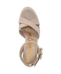 Женские сандалии на платформе Savannah Sam Edelman, Honey Sand Satin Fabric - фото 4
