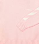 Хлопковый свитер со стрелками Off-White Kids, розовый - фото 3