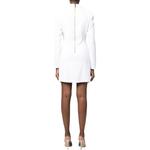 Женское белое платье с длинными рукавами PINKO - фото 4