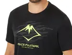 Футболка ASICS Fujitrail Running T-Shirt 'Black Green', черный - фото 4