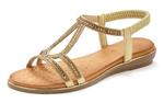 Сандалии с ремешками VIVANCE, Gold - фото