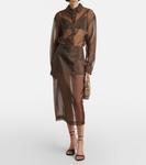 Кожаные сандалии Gianvito Rossi, коричневый - фото 3