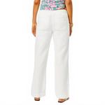 Белые кожаные льняные брюки Lilly Pulitzer - фото 4