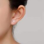 West Island Серьги-гвоздики женские серебряные - фото 2