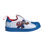 Кроссовки Adidas Marvel x Superstar 360 J, белый - фото