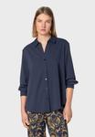Блуза NAULOVER Button-down blouse, Navy Blue/Dark Blue - фото