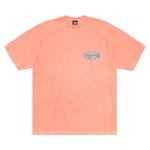 Футболка Stussy Champion Oval Tee Pigment Dyed 'Sherbert' - фото 2