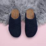 Тапочки-мулы на плоском каблуке AJVANI, синий - фото 4