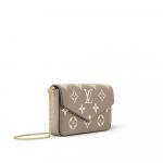 Фелиси Пошетт Louis Vuitton, серый - фото 2