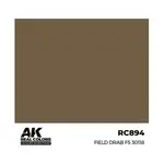 Поле серое FS 30118, Paint - Real Color, Dropper Bottles (AK-Interactive) - фото