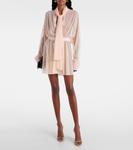 Шифоновое мини-платье с галстуком Norma Kamali, Baby - фото 2