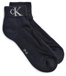 Носки мужские Calvin Klein Jeans с монограммой 2 пары, черный - фото