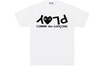 Футболка Comme Des Garcons Play Women's Inverted Text CDG Play, белый - фото 3