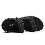 Пляжные сандалии мужские черно-серые HLA - фото 5