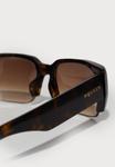 Солнцезащитные очки Alexander McQueen Sunglasses, Havana/Brown/Brown - фото 5