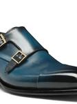 Santoni туфли монки, синий - фото 5