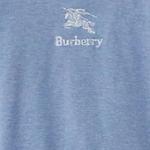 Футболка детская Burberry с логотипом, синий / серый - фото 6