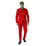 Мужской облегающий костюм для Хэллоуина Suitmeister DC Comics Scarlet Joker с галстуком, красный - фото 5