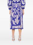 ETRO юбка миди с принтом, синий - фото 4
