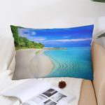 MaSiledy Чехол на подушку Sunny Beach с морским принтом Pattern-7 - фото 5