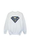 Синяя толстовка с логотипом цвета индиго Superman DC Comics, белый - фото 2