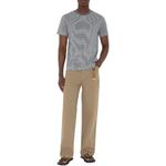 Футболка с логотипом и полосками Burberry, серый - фото 3