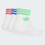 Носки ADIDAS ORIGINALS 3-Stripes Ankle 3 Pairs, White - фото 2