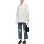 Джинсы женские Loewe с узором, синий - фото 2