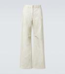 Джинсы Dem средней посадки с широкими штанинами Entire Studios, Bone - фото