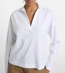 Хлопковая поло Vince, Optic White - фото 3