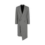 Пальто Alexander McQueen Asymmetrical Houndstooth Coat 'White/Black' - фото