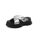 Шлепанцы женские Boerdiqi, серебряный - фото 3