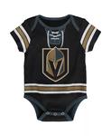 Боди из черной хоккейной майки Vegas Golden Knights для мальчиков и девочек Outerstuff - фото 2