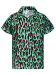 Рубашка King Kameha Flames Allover, зеленый - фото
