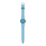 SWATCH Unisex 34mm Blue Watch SO28S101 - фото 2