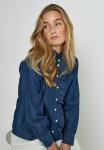 Блуза Desires Button-down blouse, Mid Blue Denim/Blue Denim - фото 5