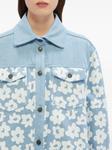 MSGM рубашка с цветочным принтом, синий - фото 4