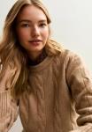 Джемпер New Look CABLE CREW NECK, Camel - фото 4