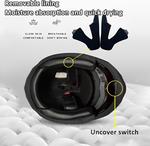 Шлем мотоциклетный 3/4 Gyufmgs Bluetooth, черный - фото 5