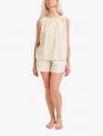 Хлопковый сет из модала: топ и шорты Pretty You London, Natural - фото 2