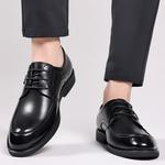 Черные туфли Dress Shoes Men's Black SHUPATE, однослойные - фото 5