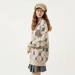 MLB Бейс лого джемпер Unisex бежевый - фото 9