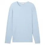 Свитер Tom Tailor Structured Roll Edge Knit, синий - фото 3