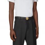 Ремень из кожи Medusa VERSACE, черный - фото 6