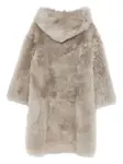 Пальто из шерпы с капюшоном Liska, бежевый - фото 2