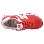 Кроссовки 574 кораллово-красные New Balance, красный - фото 3