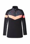 Толстовка Ulla Popken RIPPLE LONG SLEEVE THERMAL TROYER COLLAR, Black - фото 6
